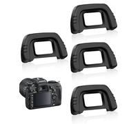 KEMUZ Lot de 4 Oeilletons en Silicone pour Canon EF, Oeilleton de Caméra Anti-Lumière Parasite, Compatible EOS 600D 700D 100D 2000D, Noir