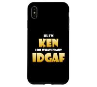 Ken Costume IDGAF Meme Personalized First Name Kenneth Joke Coque pour iPhone XS Max