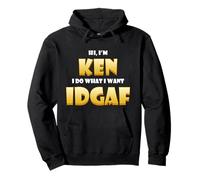 Ken Costume IDGAF Meme Personalized First Name Kenneth Joke Sweat à Capuche