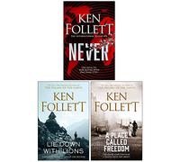Ken Follett Collection Coffret de 3 livres (Jamais [Relié], Allongez-vous avec les lions, A Place Called Freedom)