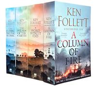 Ken Follett The Pillars Of The Earth 4 Books Collection Set (The Pillars of the Earth, World Without End, A Column of Fire, The Evening and the Morning)