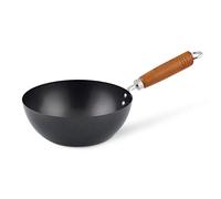 Ken Hom Mini Wok Acier au Carbone, 20cm, Classic, Léger avec revêtement anti-adhésif double couche, Ne passe pas au lave-vaisselle, Garantie de 2 ans, KH320001