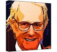 Ken Loach Pop Art Impression sur toile Multicolore 30 x 30 x 2,5 cm