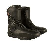 KEN ROD Bottes en Cuir de Moto | Bottes Home Cuir | Bottes Chaussures Moto | Bottes de Motard en Cuir
