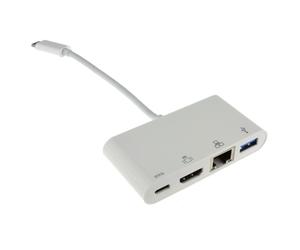 kenable 009706 station d'accueil USB 3.2 Gen 1 (3.1 Gen 1) Type-C Blanc