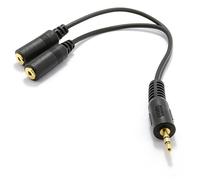 kenable 2,5 mm Stéréo Jack Diviseur adaptateur l'audio câble Cordon Plaqués Or 20 cm