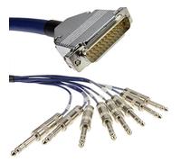 kenable 25 Broches D Sub Mâle Vers 8 x 6,35 mm Stéréo Fiche l'audio câble Cordon 2 m [2 mètre]