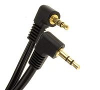 kenable 3,5 mm Deux Droit Angle Mâle Jack Vers Jack Stéréo l'audio câble 2 m [2 mètre/2m]