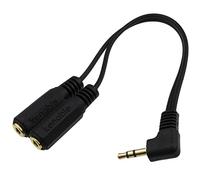 kenable 3,5 mm Droit Angle Stéréo Jack l'audio Diviseur adaptateur câble Cordon 20 cm