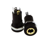 kenable 3,5 mm Jack 4 Pôles Soudure Panneau Montage Borne AV Adaptateur [2 Paquet de]