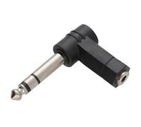 kenable 3,5 mm Jack Femelle Vers 6,35 mm Stéréo Jack Droit angle Fiche adaptateur