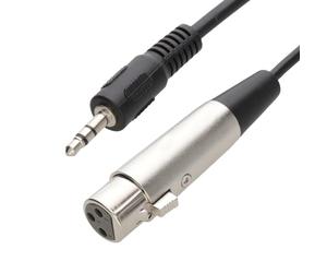kenable 3,5 mm Stéréo Jack PC/Laptop Vers XLR Femelle Mixer/Speaker câble 2 m [2 mètre/2m]