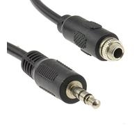 kenable 3,5 mm Stéréo Panneau Montage Femelle Vers 3,5 mm Jack Fiche câble Cordon 15 cm [0,15m]