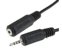 kenable 4 Pôles 3 Bands 2,5 mm Mâle Vers Femelle Jack d'extension Rallonge AV câble Cordon 1 m [1 mètre/1m]