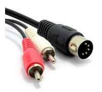 kenable 5 Broches Mâle DIN Fiche Vers 2 x RCA Cinch Mâle Fiches l'audio câble 1,2 m [1.2 mètre/1,2m]