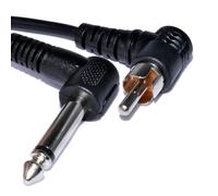 kenable 6,35 mm Mono Jack Fiche Vers RCA Mâle Fiche Droit Angle l'audio câble 1 m [1 mètre]
