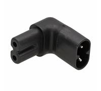 kenable Adaptateur Coudé Figure 8 C7 90 Degrés Vertical Mâle vers Femelle 2,5A - Conception Gain de Place pour Connexions d'alimentation