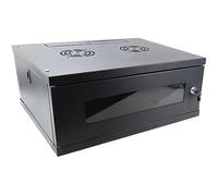 kenable Armoire de données murale pour rack réseau 48,3 cm 4U 450 mm Noir