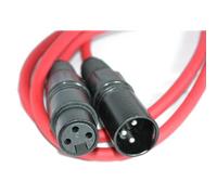 kenable Balancé XLR microphone Cordon Mâle Vers Femelle l'audio câble Rouge 1,5 m [1.5 mètre/1,5m]