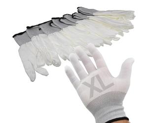 kenable Blanc Work Gants Anti Statique Non Sleeve Lot De 6 XL [XL]