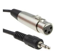 kenable Câble Audio 3,5mm Jack Mono vers XLR Femelle 3 Broches pour PC Ordinateur Portable Table de Mixage Enceinte 3m Noir