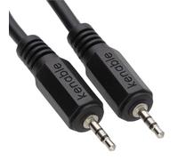 kenable Câble Audio Jack Stéréo 2,5mm Mâle vers 2,5mm Mâle 3 Pôles pour Écouteurs Casques et Appareils Audio 3m Noir