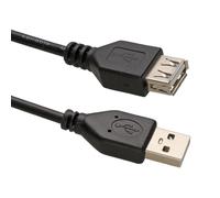 kenable Câble d'Extension USB 2.0 Type A Mâle vers Femelle Noir 1,5m pour Imprimante Scanner Périphériques