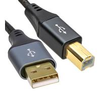 kenable Câble d'imprimante Pro en métal USB 2.0 24 AWG vers B mâle tressé 2 m