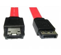 kenable Câble eSATA vers SATA Blindé pour Disque Dur Externe 7 Broches Mâle vers Mâle 1m Rouge