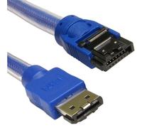 kenable Câble eSATA vers SATA Externe Blindé 3GHz Haute Vitesse 300Mo/s 3m Bleu