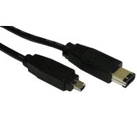 kenable Câble Firewire IEEE 1394 4 Broches vers 6 Broches DV-OUT pour Caméscope 1m Noir