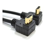 kenable Câble HDMI 1.4 Haute Vitesse 3D Coudé 90° Double Angle Droit Mâle vers Mâle 5m Noir