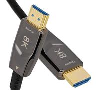 kenable Câble HDMI 2.1 Optique Actif AOC 8K 60Hz 4K 120Hz 48Gbps HDR eARC VRR ALLM Ultra Fin 10m Noir