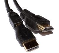 kenable Câble HDMI Détachable pour Installation Murale et Trous Pré-Percés 1,8m Noir - Connecteur Micro HDMI Type D vers HDMI Standard avec Adaptateur