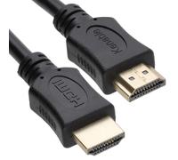 kenable Câble HDMI Haute Vitesse 1080p Plaqué Or Connecteurs 19 Broches Mâle vers Mâle Compatible v1.4 3D 4K ARC Noir 5m