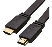 kenable Câble HDMI Plat 4K 60Hz Haute Vitesse Connecteurs Plaqués Or pour TV LCD LED UHD/HD 3m Noir