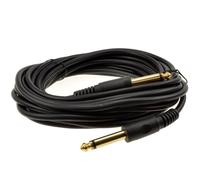 kenable Câble Instrument Mono Jack 6,35mm 1/4 Pouce Plaqué Or pour Guitare Clavier Pédale d'Effets 6m Noir