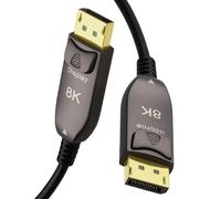 kenable Câble Optique Actif DisplayPort 1.4 AOC HDR 32Gbps 8K 30Hz 4K 120Hz 20 m [20 mètres/20m] Noir