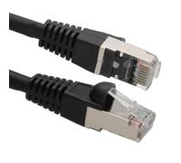 kenable Câble Réseau Ethernet Cat6A S/FTP LSZH RJ45 10 Gigabit 600MHz Blindé 25m Noir