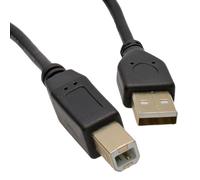 kenable Câble USB 2.0 A vers B Haute Vitesse pour Imprimante Scanner - Connecteurs Dorés - Noir 5m