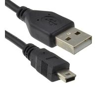 kenable Câble USB 2.0 A vers Mini-B 5 Broches 24AWG Hi-Speed Données et Alimentation pour GPS Caméra Manette PS3 1,2m Noir