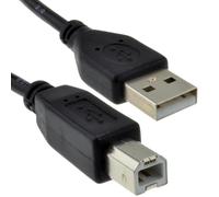kenable Câble USB 2.0 Type A vers B Haute Vitesse pour Imprimante Scanner 24AWG Cuivre Blindé Noir 0,15m 15cm
