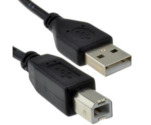 kenable Câble USB 2.0 Type A vers B pour Imprimante Scanner Haute Vitesse 24AWG Blindé Noir 0,25m 25cm