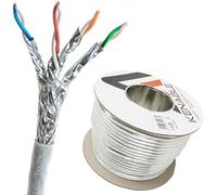 kenable CDL Micro Câble Ethernet S/FTP en cuivre blindé Catégorie 6A Blanc 100 m