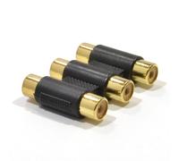 kenable Cinch RCA Coupleur Triple Femelle vers Triple Femelle pour l'audio et Vidéo [Triple]