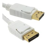 kenable DisplayPort v1.2 4K Compatible Mâle Verrouillage Fiches câble 1 m Blanc [1 mètre/1m]