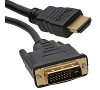 kenable DVI-D 24+1 Mâle Vers HDMI Digital Vidéo câble Cordon Plaqués Or 1 m [1 mètre/1m]