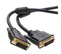kenable DVI-D Deux link Avec Ferrite Cores Mâle Vers Mâle câble Plaqués Or 2 m [2 mètre/2m]