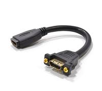 kenable HDMI 1,4 Panneau Montage Femelle Bout Haute Vitesse avec Ethernet Plaqués Or 15 cm
