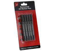 kenable [Lot de 5 stylos marqueurs de sécurité permanents UV ultra violets pour la prévention de la criminalité
